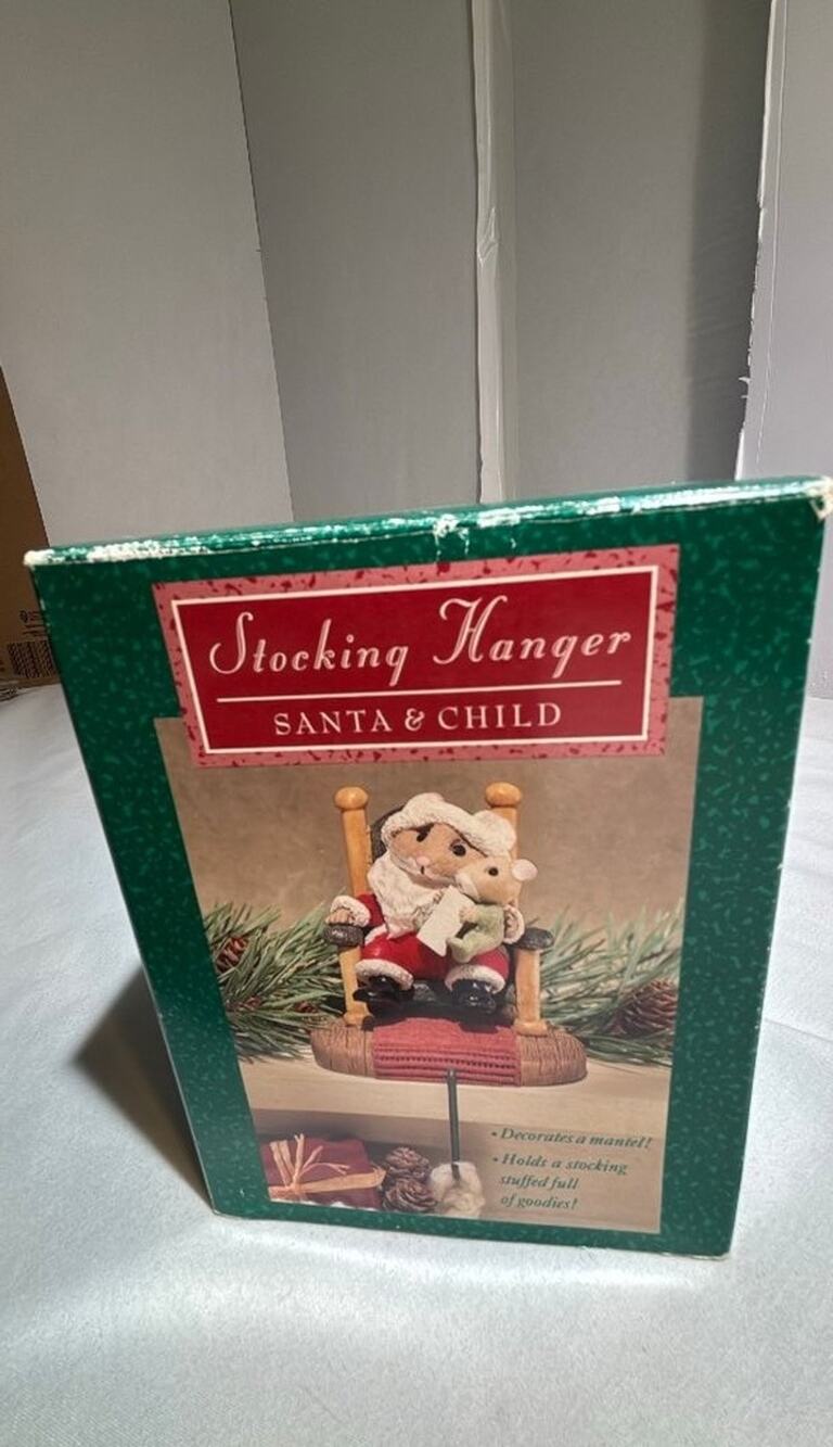 Hallmark Stocking Hanger Santa & Child